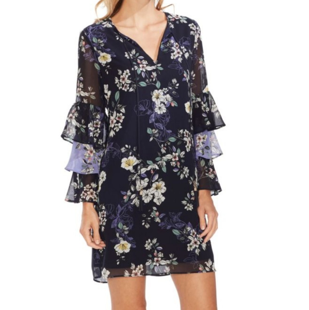 Vince Camuto Floral Print Dress